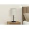 Monarch Specialties Lighting, Set Of 2, 17 in.H, Table Lamp, Usb Port, Black Metal, Beige Shade I 9650 - alternate 4